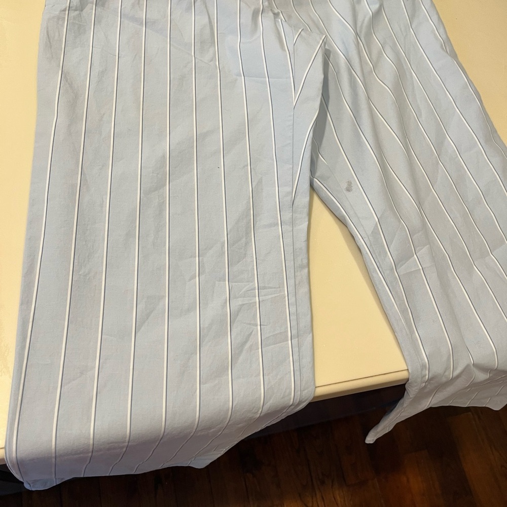 Wilfred Blue and White Striped Pants
